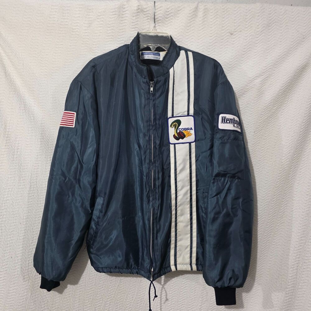 RARE FORD Rasing Navy Blue Jacket Cobra Oficial Lacensed USA Made  XL?